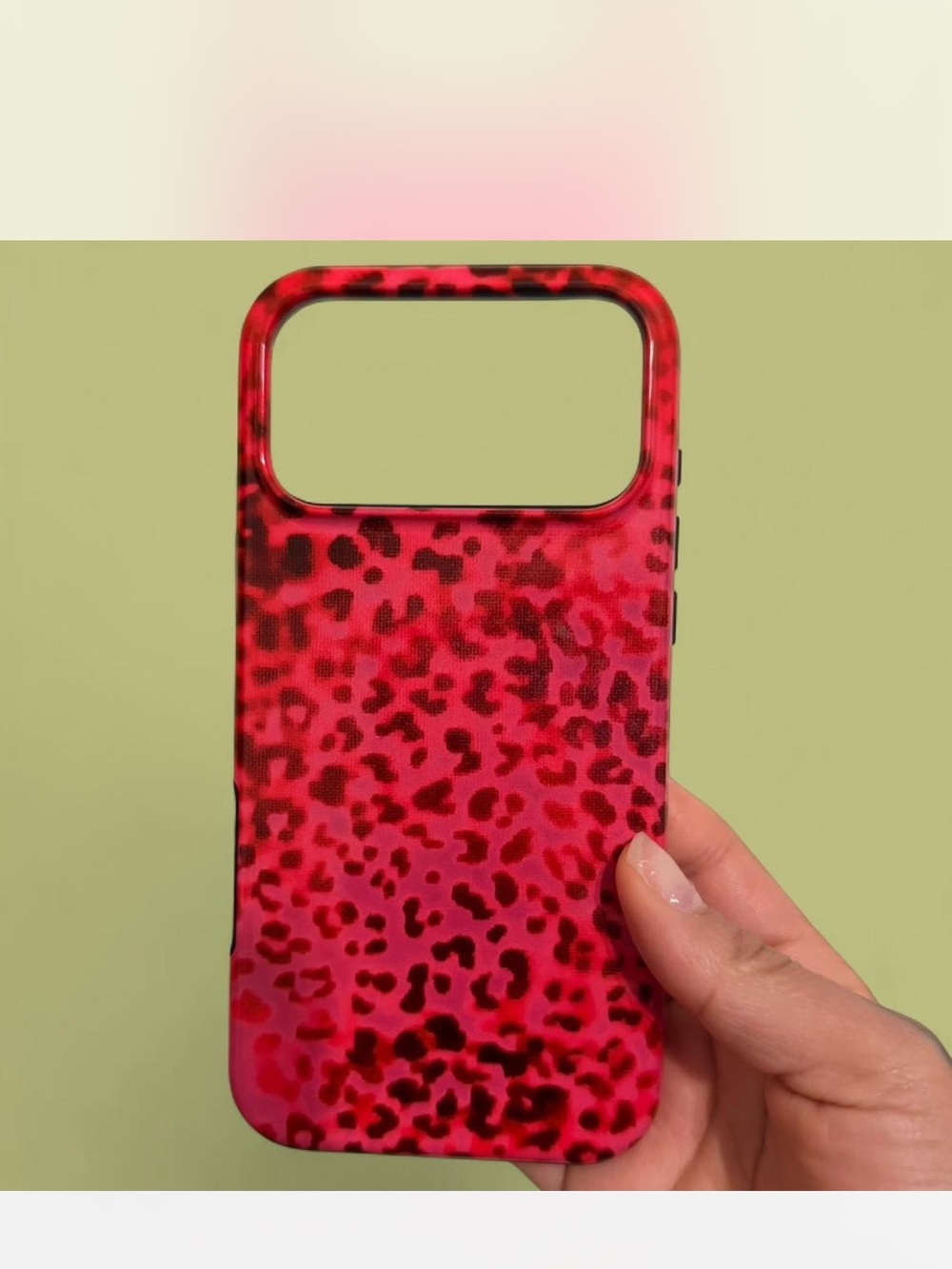 🩷Camair Cases🩷 pink and red cheetah phone case for iPhone 17 Pro Max!